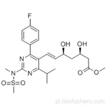Kwas 6-heptenowy, 7- [4- (4-fluorofenylo) -6- (1-metyloetylo) -2- [metylo (metylosulfonylo) amino] -5-pirymidynylo] -3,5-dihydroksy-, ester metylowy, ( 57191804,3R, 5S, 6E) - CAS 147118-40-9